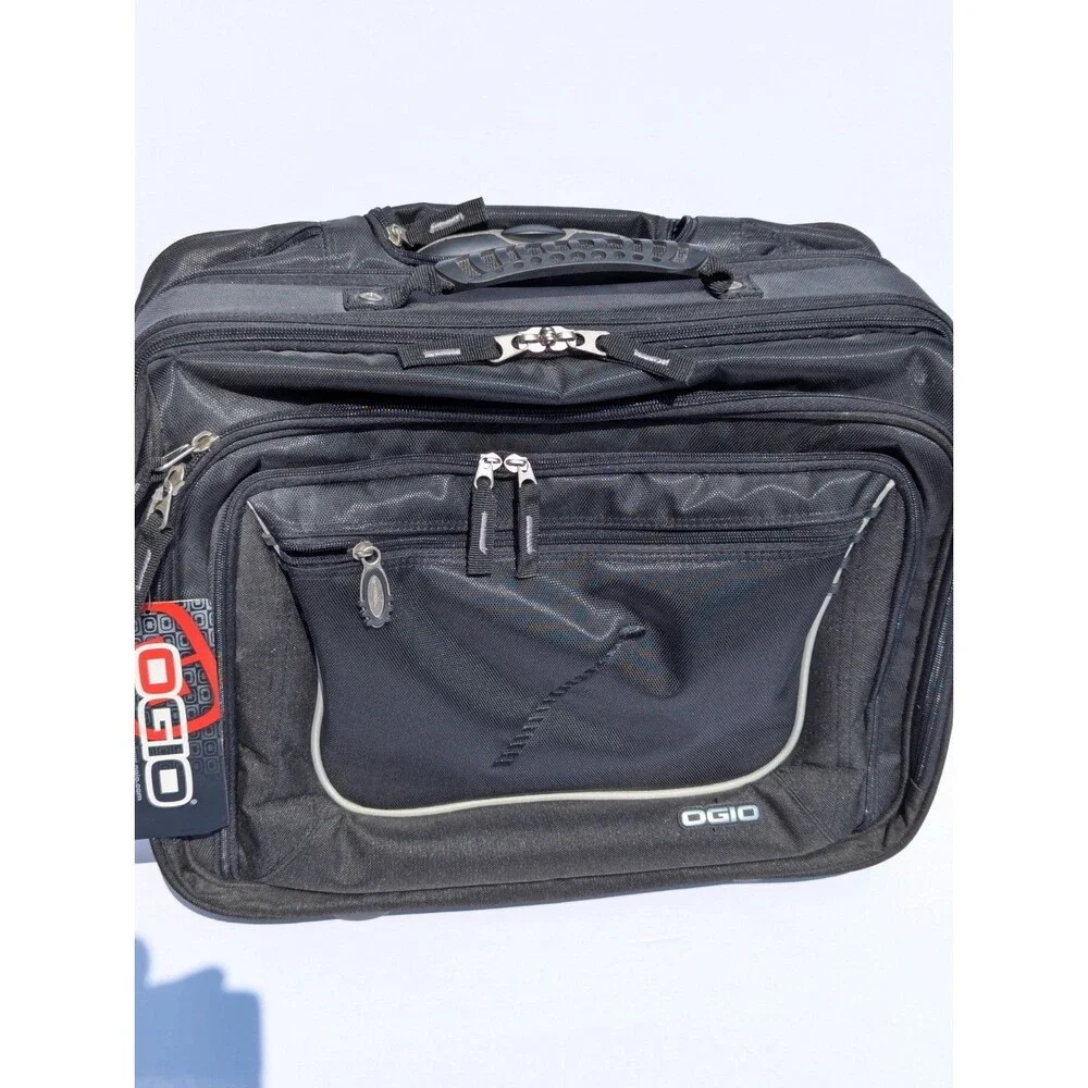OGIO Tech Executive Wheeled Briefcase Laptop Travel Bag-Black Carry-On 18x14x7